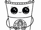 Kawaii Starbucks Food Cute Coloring Pages  Gaddynippercrayons Colorear sketch template