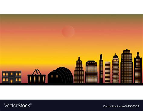 Kansas city skyline Royalty Free Vector Image - VectorStock