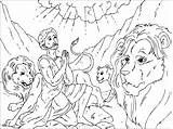 Daniel In The Lions Den coloring Page  Coloring Pages 4 U sketch template