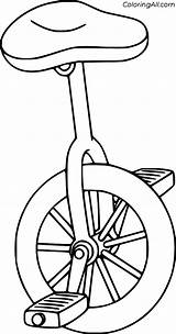 Unicycle Coloring Pages 37 Free Printables  ColoringAll sketch template