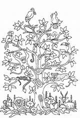 Tree  Coloring Pages For Adults sketch template