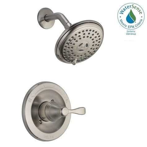 Delta Porter Single-Handle 3-Spray Shower Faucet in Brushed Nickel (Valve Included)-142984-BN-A ...