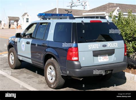 Massachusetts State Trooper Police patrol 4x4 vehicle Stock Photo - Alamy