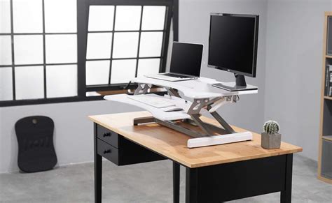 This Ergonomic Standing Desk Converter Keeps You Comfortable