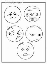30  Emotions Coloring Pages Free Printable PDF & Online sketch template