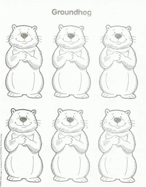 Printable Groundhog Day Crafts