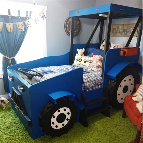 Twin Size Tractor Bed Plans - DIY Wood Plan Store