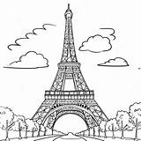 Paris Eiffel Tower Coloring Page 7150 5693 sketch template