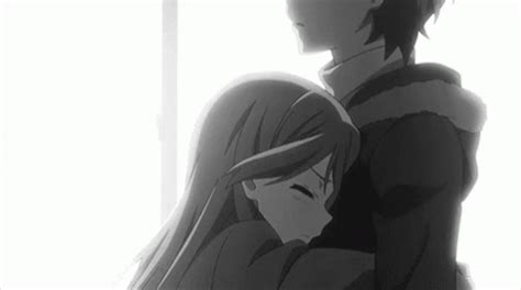 Anime Couple GIF - Anime Couple Hug - Discover & Share GIFs | Hug gif ...