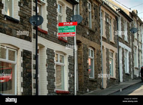 Abertillery in Ebbw Fach Valley in Blaenau Gwent,South Wales,UK a deprived area with terraced ...