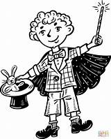 Kid Magician coloring Page  Free Printable Coloring Pages sketch template