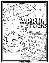 Cute April Coloring Pages  100% Free Printable PDFs sketch template