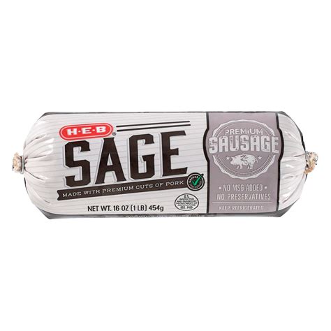 H-E-B Premium Pork Breakfast Sausage - Sage - Shop Sausage at H-E-B