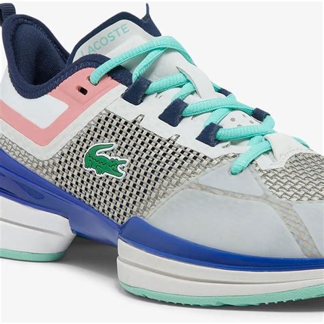 Lacoste AG LT 21 Ultra Womens Tennis Shoe - White/Blue | Tennis-Point