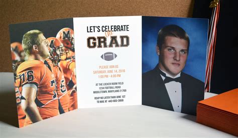 Trifold Graduation Invitations Two Sided Graduation