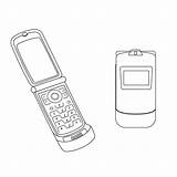 Premium Vector  Classic Keypad Mobile phones coloring Pages sketch template