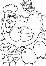 Free & Easy To Print Chicken Coloring Pages  Tulamama sketch template