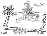 Pirate Ship Coloring Pages sketch template