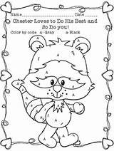 The Kissing Hand  Chester Raccoon Coloring Page TPT sketch template