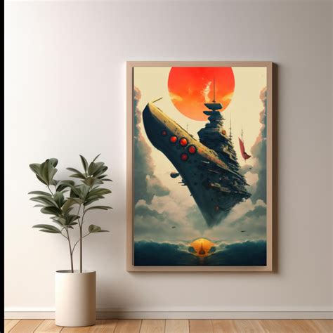 Yamato Battleship Posters Prints Wall Art Modern Home Room Bar Decor ...