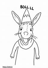 Bilby smile Emoji coloring Page sketch template