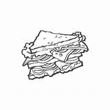 Pastrami Slice Illustrations Royalty Free Vector Graphics & Clip Art  sketch template