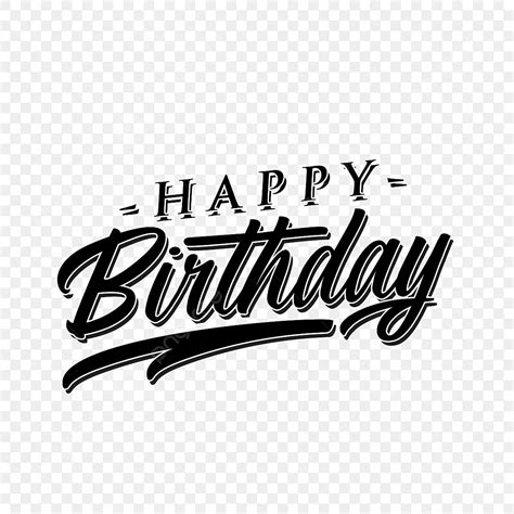 Happy Birthday Lettering Vector Hd PNG Images, Lettering Art Of Happy Birthday Vintage ...