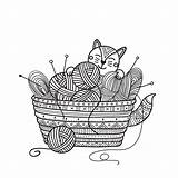 Vector Illustration Of Needlework Sewing Tools Stock  sketch template