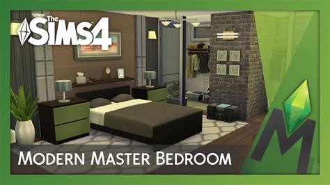 The Sims 4 Room Building - Modern Master Bedroom - YouTube