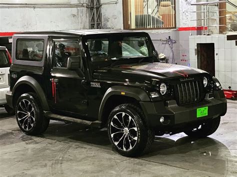 This Modified 2020 Mahindra Thar Looks Cool With Massive 20-Inch Alloys