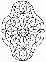 Large Stained Glass Coloring Pages Easy Coloring sketch template
