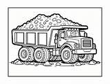 Free Dump Truck Coloring Pages For Kids sketch template