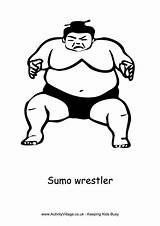Sumo Wrestler Ganryu Sketch Coloring Page sketch template