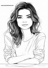 Woman Coloring Pages  215 Free PDF Printables sketch template