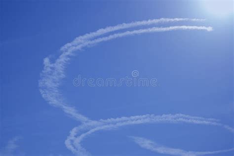 Vapor trail stock photo. Image of light, drawing, trail - 49898312