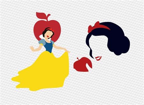 Snow White SVG Clipart Cut Files Silhouette Cameo Svg for | Etsy