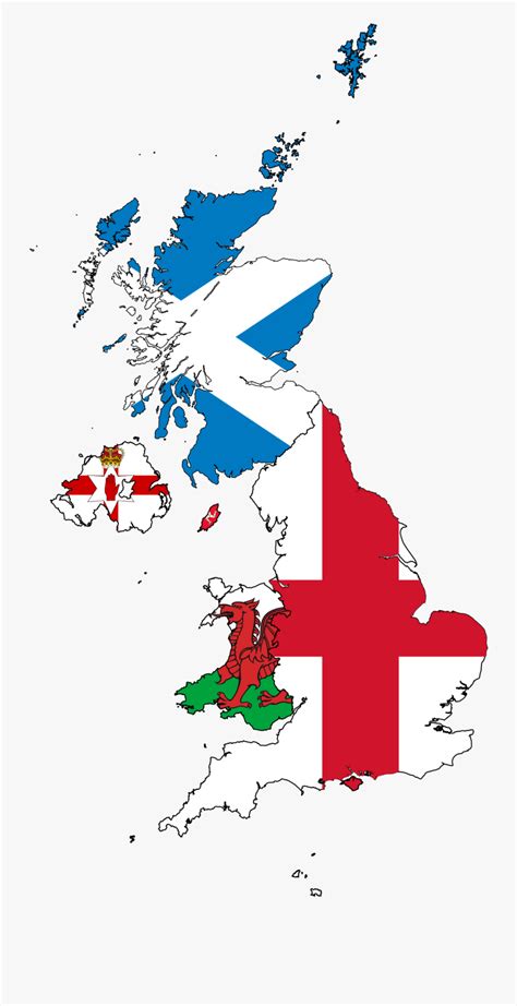 United Kingdom Map Flags , Free Transparent Clipart - ClipartKey