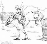 Cross Country Horse Pages Coloring sketch template