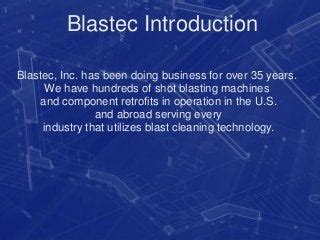 Blastec Shot Blasting Machines