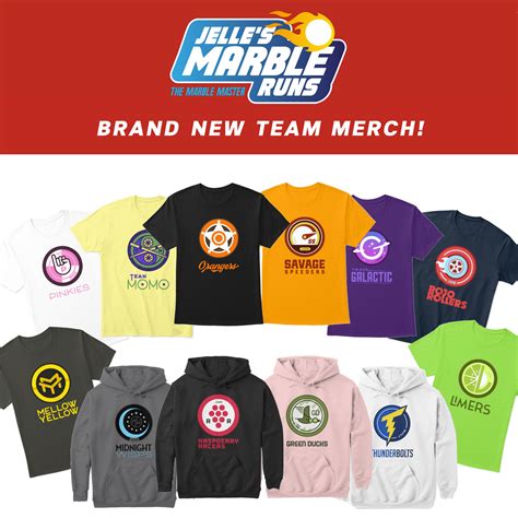 WE FINALLY HAVE TEAM MERCH! : r/JellesMarbleRuns