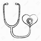 Stethoscope Coloring Pages Sketch Page sketch template