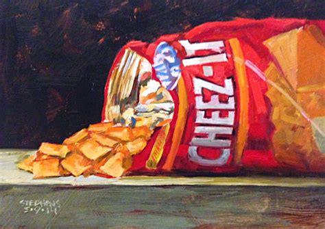 Daily Painting: Cheez-Its 5x7