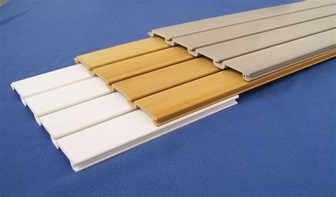 CE PVC Garage Slatwall Panels Plastic Wall Cladding For Interior Dislay