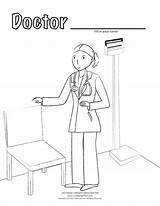 Doctor Coloring Pages For Children sketch template