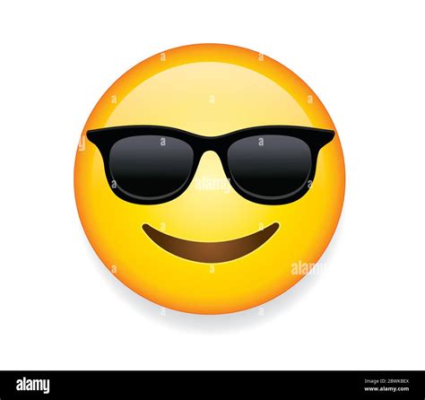 Smiley Emoticon Wearing Sunglasses Stock Vector Illustration Of | My XXX Hot Girl