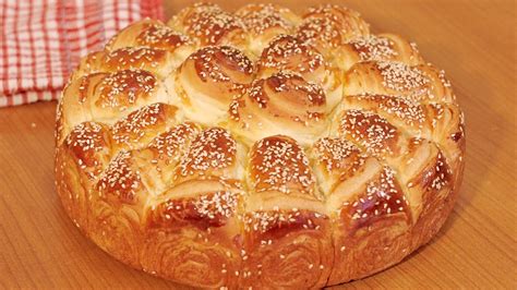 POGACHA WITH WHITE CHEESE (MACEDONIAN ROUND LOAF) ~ Macedonian Cuisine