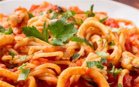 Lidia Bastianich Pasta Recipes: Seafood Pasta with Shrimp, Scallops, and Calamari - The Chef's ...