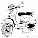 Scooter Coloring Pages  Free & Printable sketch template