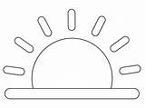 Sunrise coloring page  ColouringPages sketch template