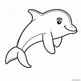 Cute Blue Dolphin Coloring Page 2961 2374 sketch template